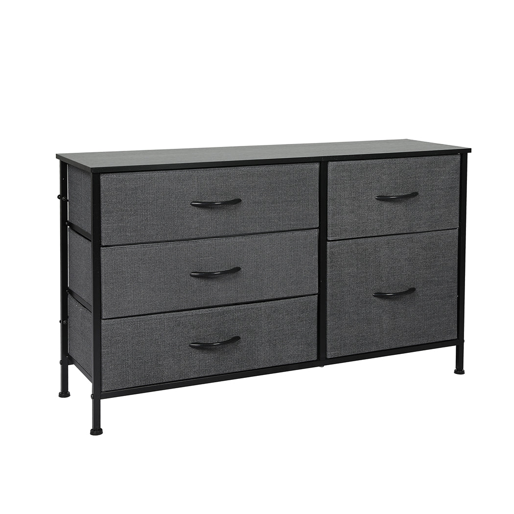 Levede Storage Cabinet Tower Chest Dark Grey-2006733272687710208
