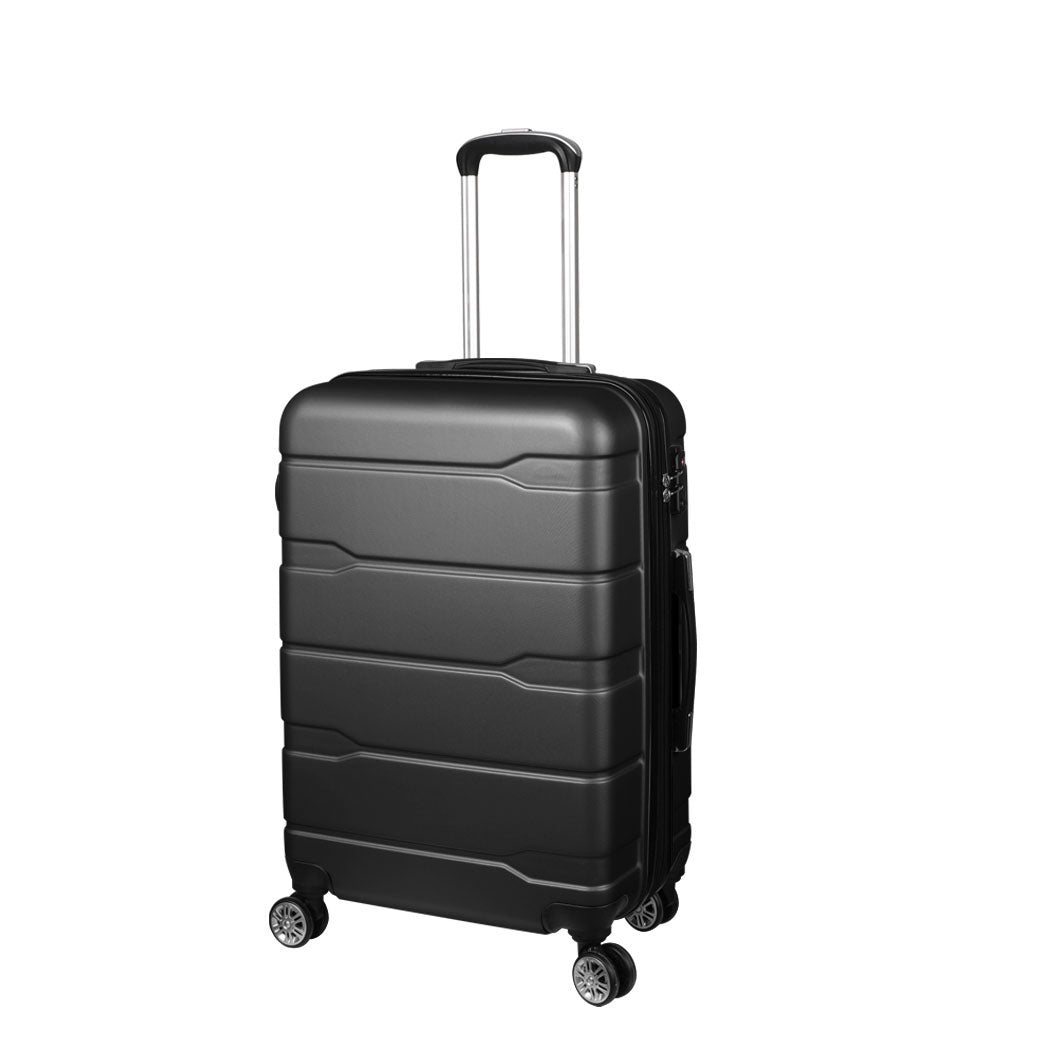 Slimbridge 24" Inch Expandable Luggage Black 24 inch-2006733067015819264