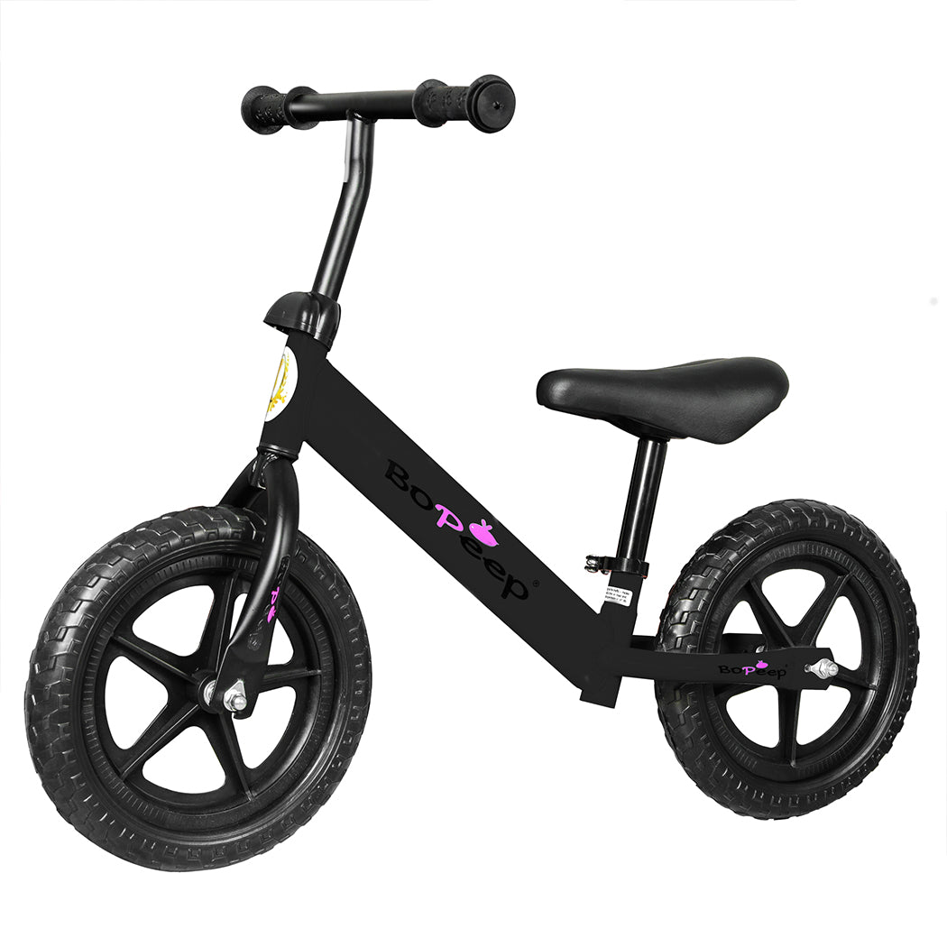 BoPeep Kids Balance Bike Ride On Toys Black-2006733050179883008