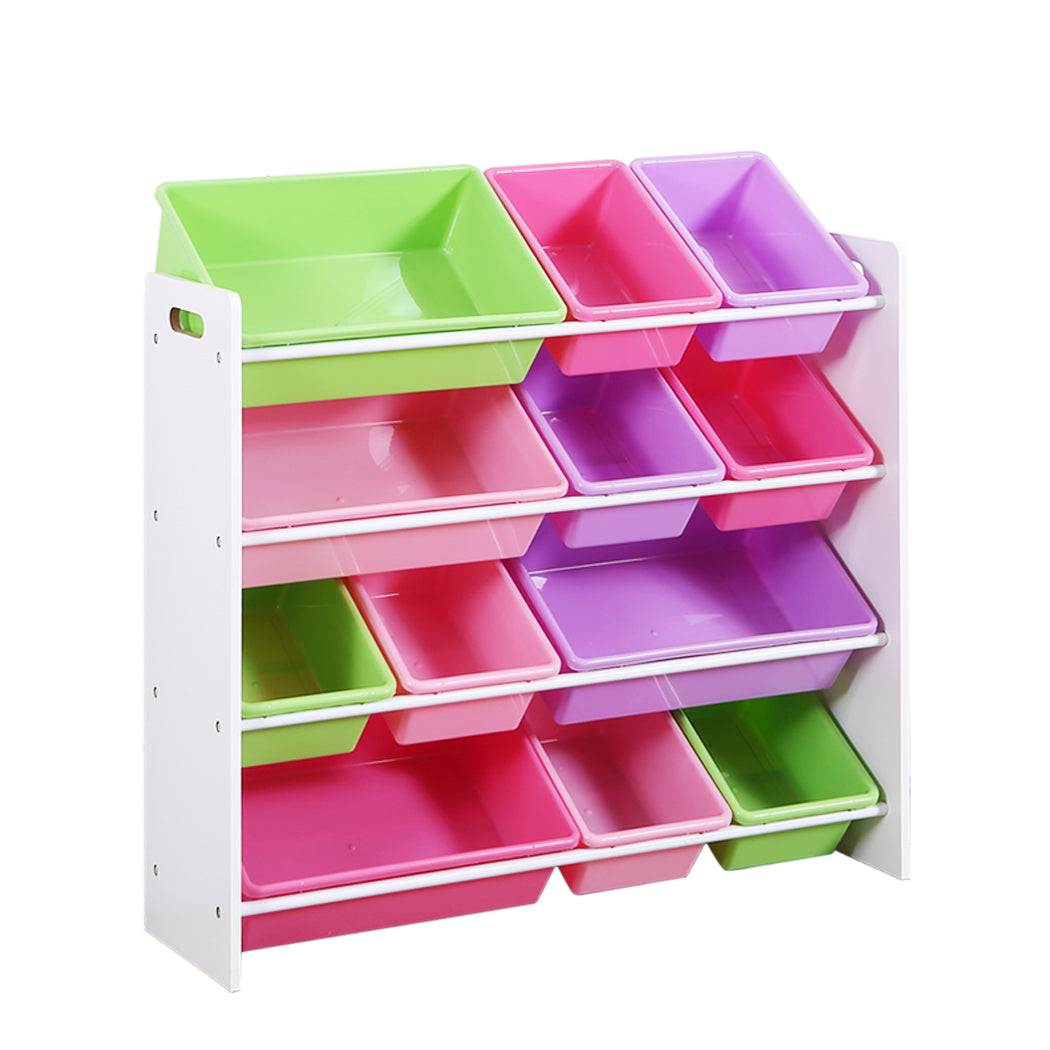 Levede 12Bins Kids Toy Box Bookshelf-2006733038033178624
