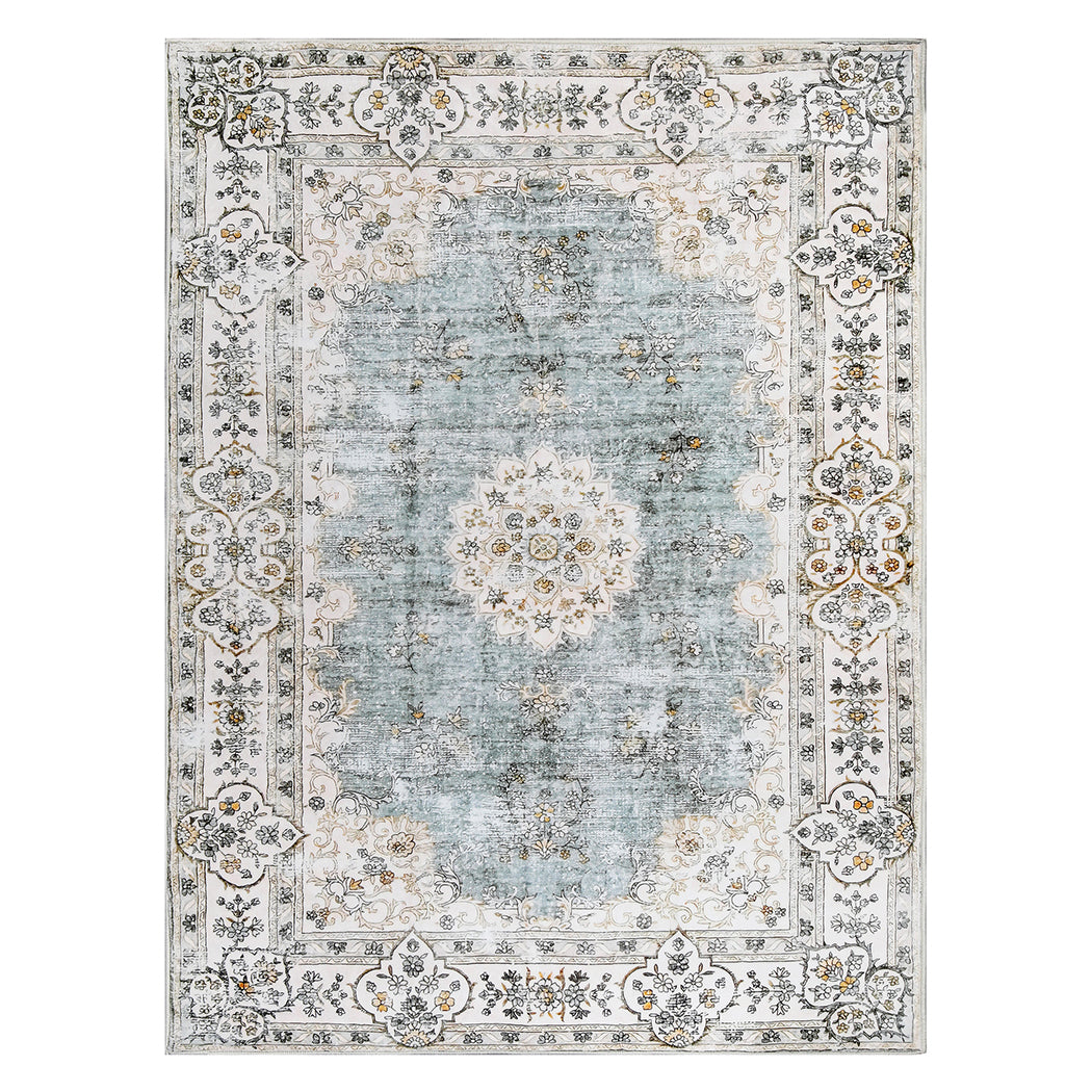 Marlow Floor Rug Short Pile Washable Vintage Carpet Soft Plush Non Slip 160x120-2018816742326931456