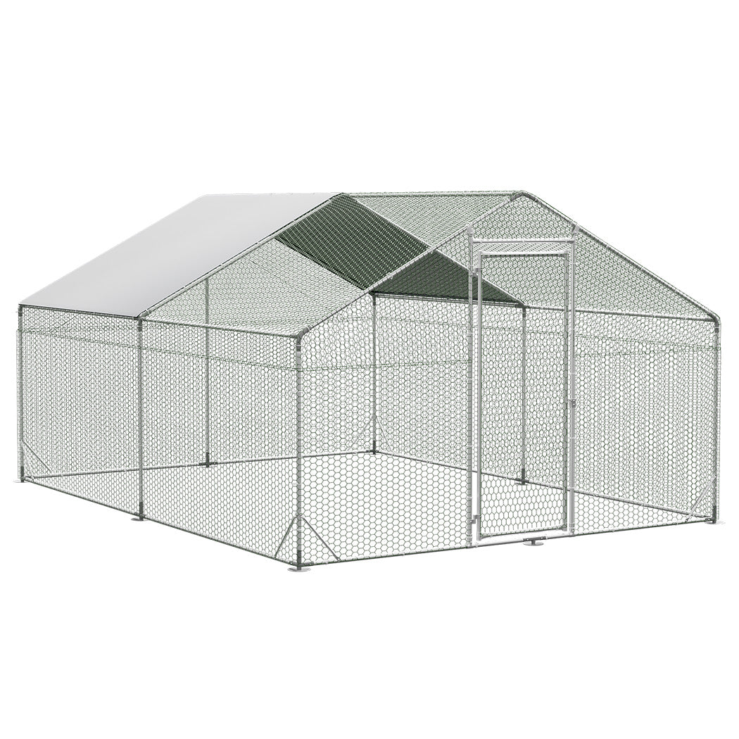 Pawz 400x300x194cm Large Metal Walk-in Chicken Coop Cage-1954802467145388032