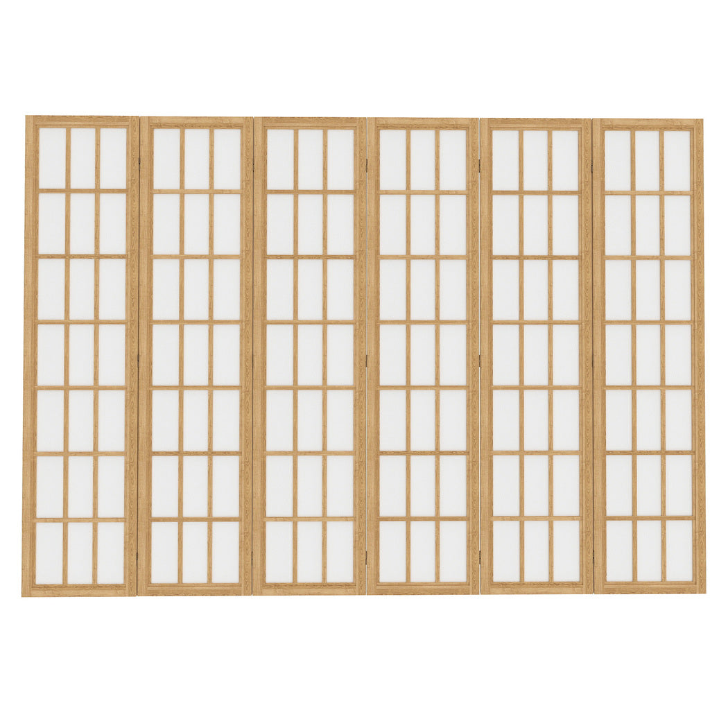 Levede 6 Panel Room Divider 170cm Freestanding Screen-2006732767794171905