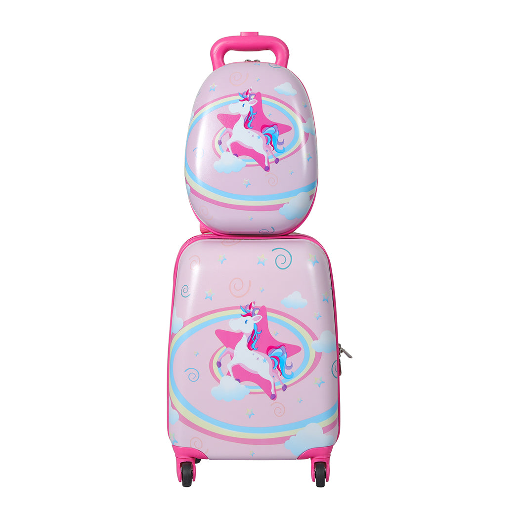 BoPeep 16''13'' 2PCS Kids Luggage Set Unicorn-2018816792151068673