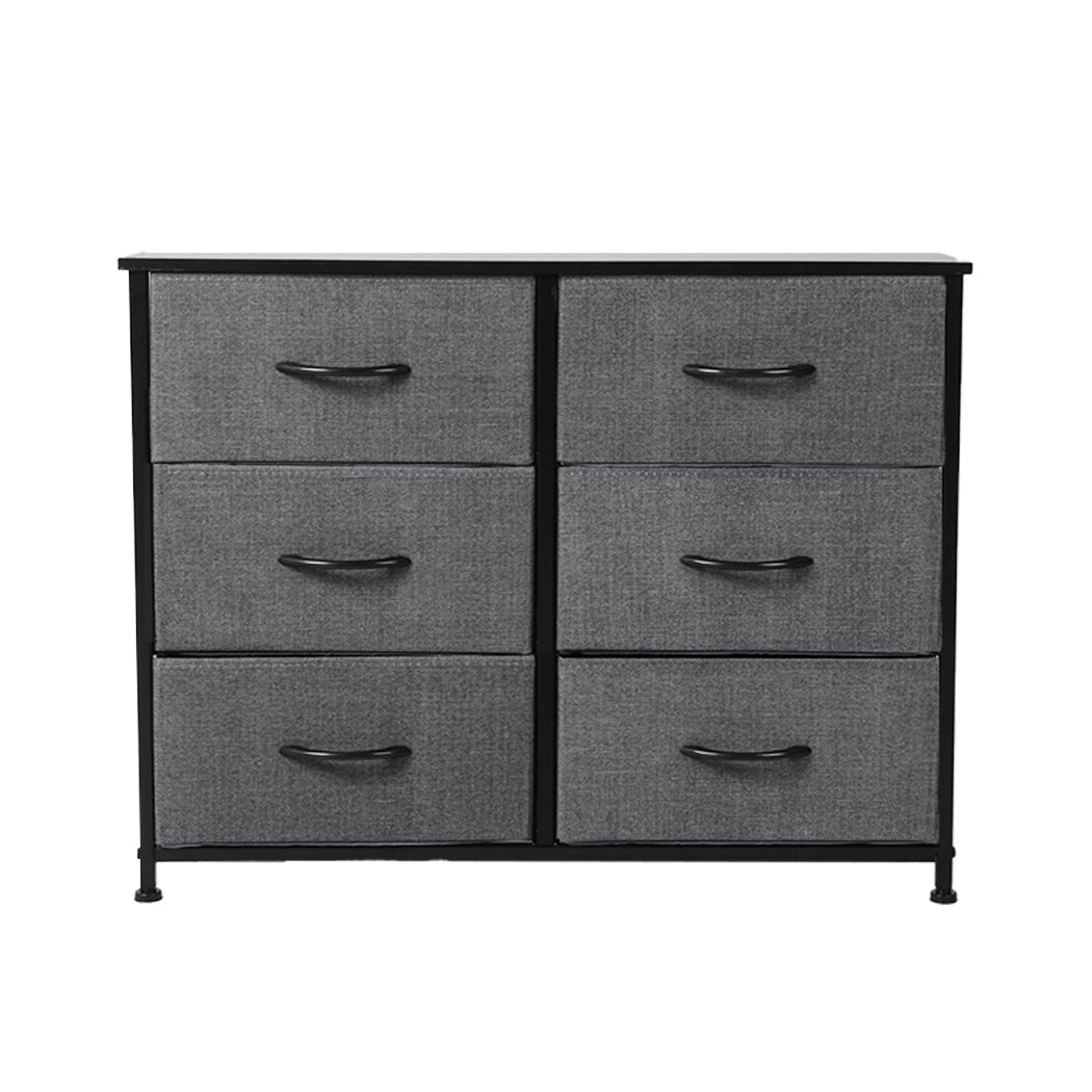 Levede Storage Cabinet Tower Chest Dark Grey-1954802982021369857