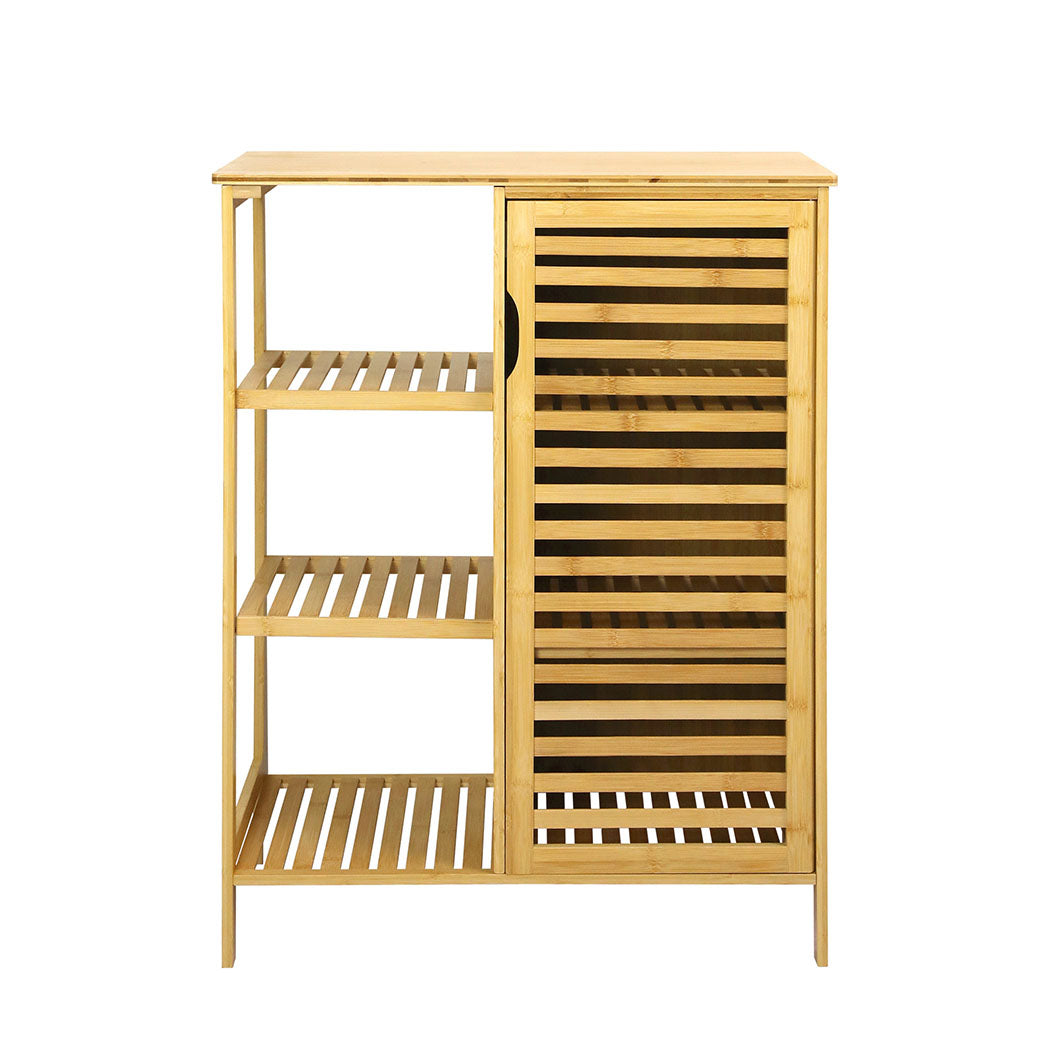 Levede Bathroom Bamboo Storage Cabinet Natural-2006732841093828609