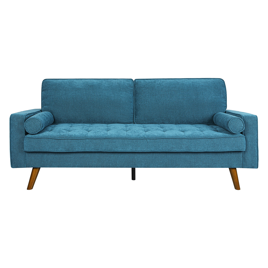 Levede Fabric Sofa Armchair 3 Seater Couch Blue 191cm Wide-2018816942655279105