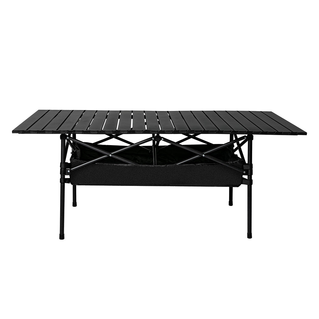 Levede Folding Camping Table Portable Black-2018816754809180161