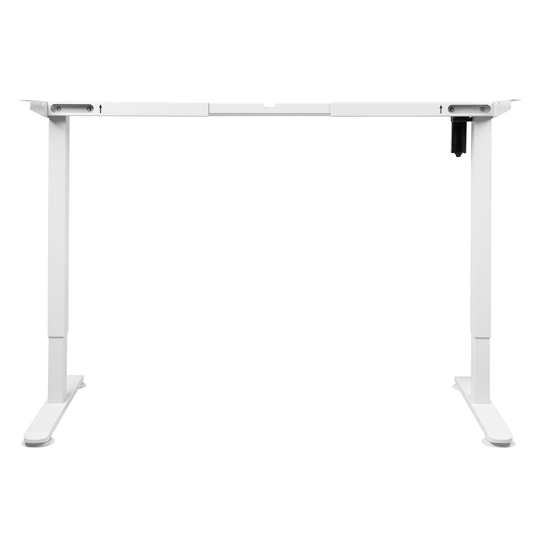 Levede Motorised Standing Desk Frame White Single Motor-2018816917552369665
