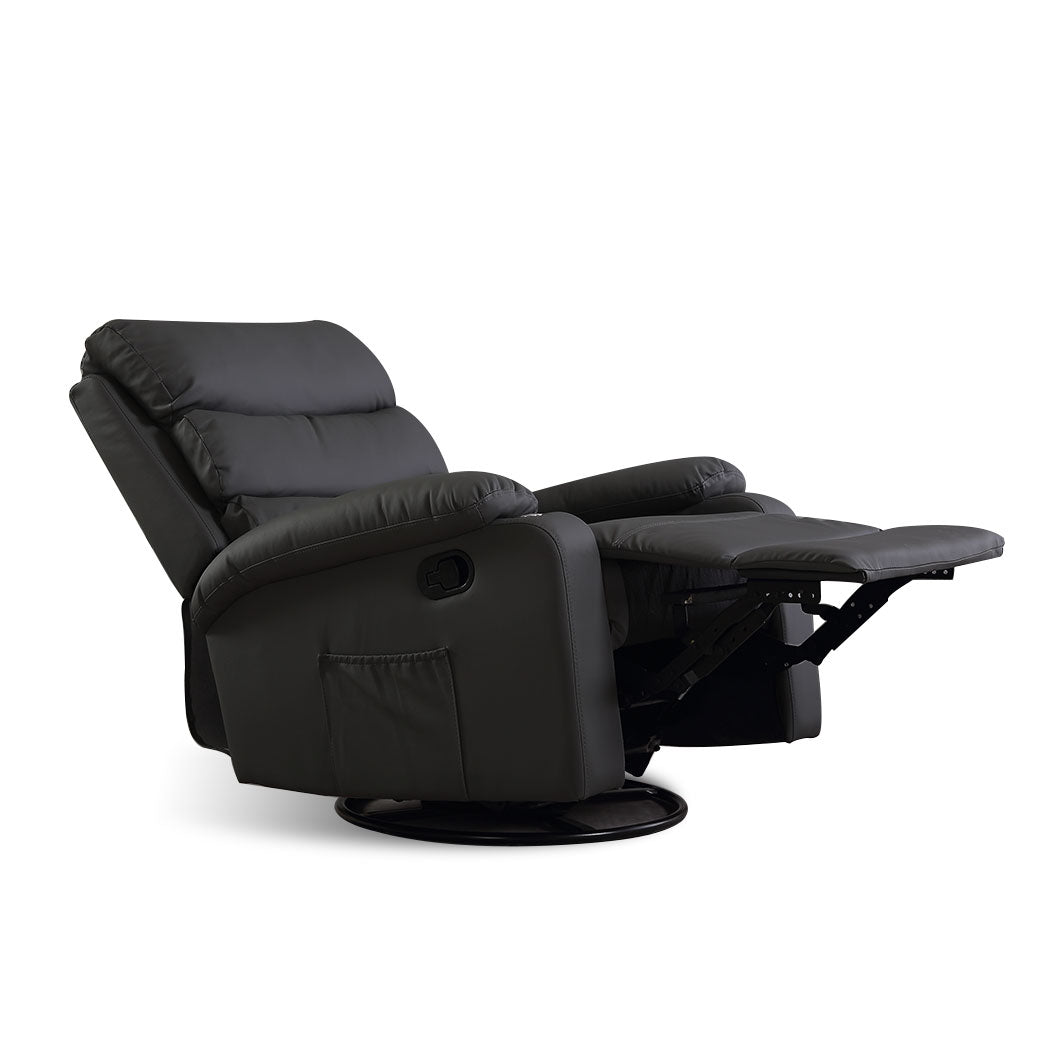 Levede Massage Chair Recliner 360 Swivel Black-1954802889289502721