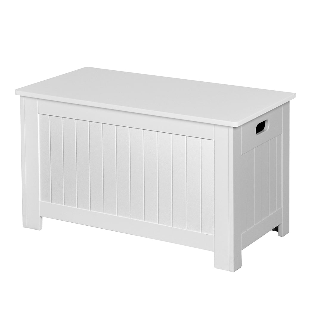 Levede Kids Toy Box Storage Chest Cabinet White-2006733038209339393