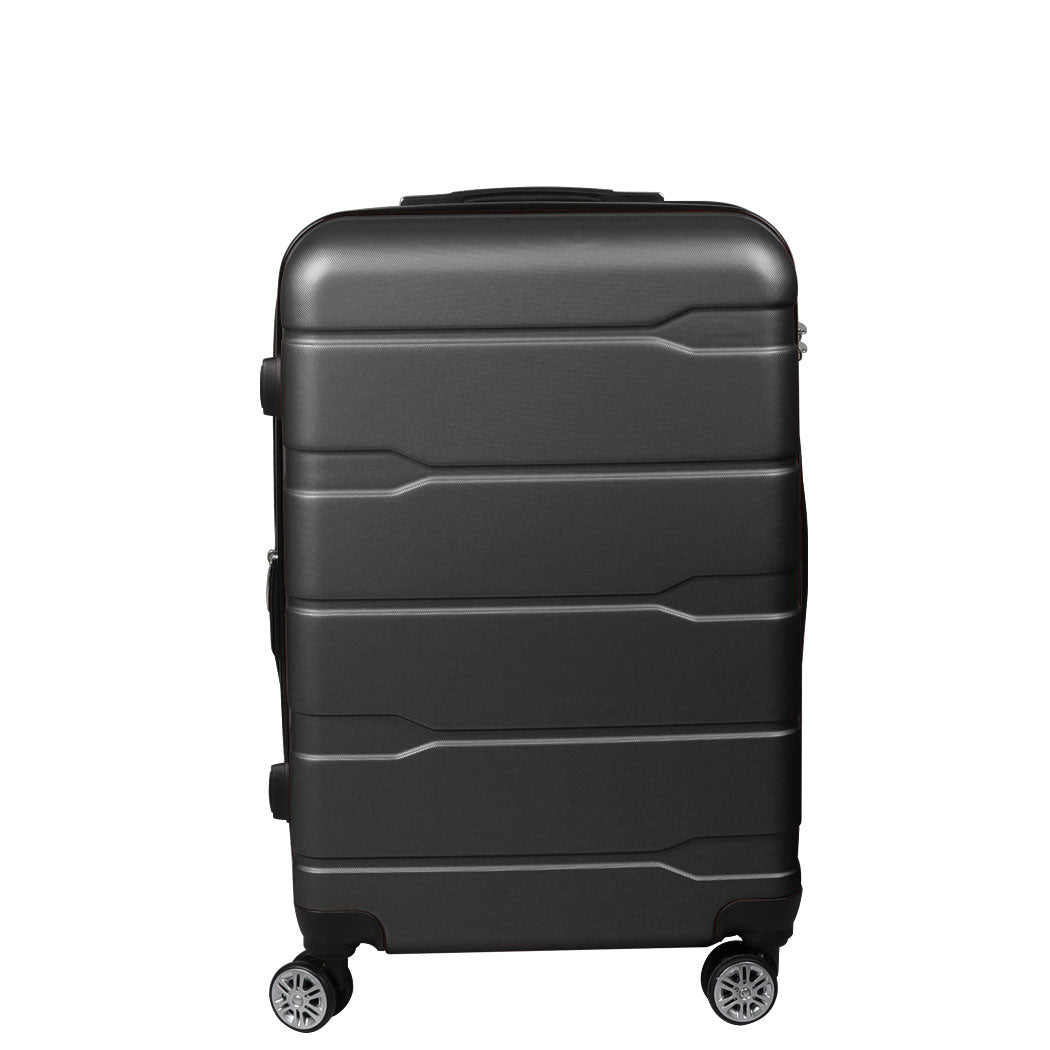 Slimbridge 24" Inch Expandable Luggage Black 24 inch-2006733067015819265