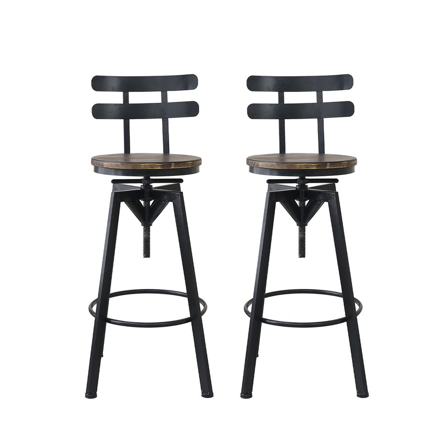 Levede 1x Bar Stool Industrial Adjustable-2006733238923563009