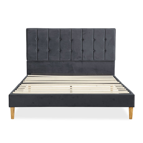 Levede Bed Frame Queen Size Mattress Grey-1954802927025655809