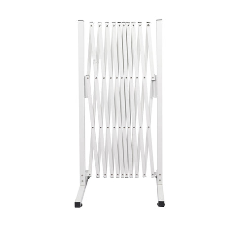 Garden Security Fence Gate Expandable White-1954802909753511937