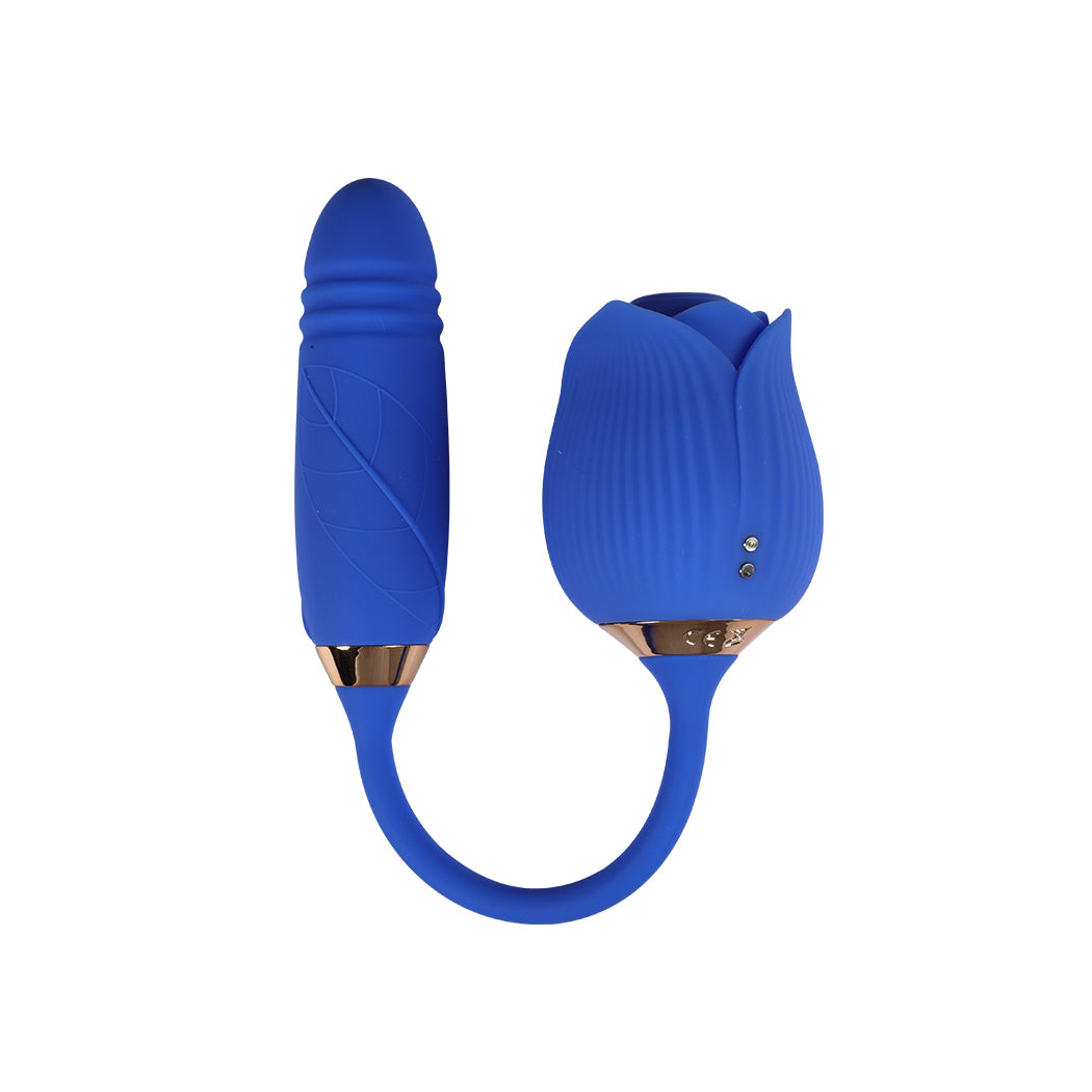 Urway Rose Vibrator Sucking Thrusting Blue-2006732911742685185