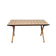 Levede Folding Camping Table Chair Set Oak-1954802885019701249