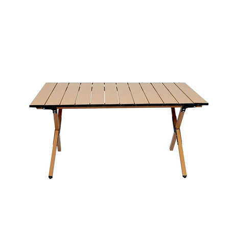 Levede Folding Camping Table Chair Set Oak-1954802885019701249