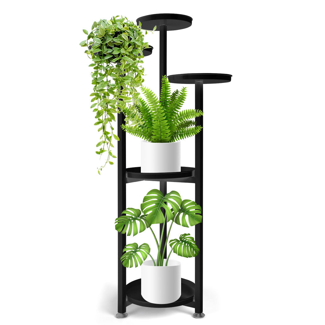 Levede Plant Stand Outdoor Indoor Flower Black Large-2018816769917063169