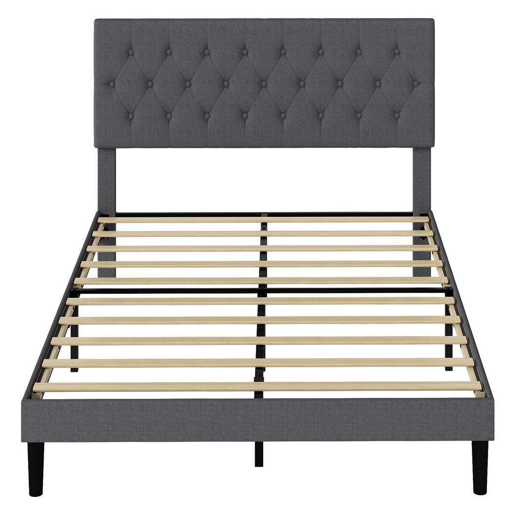 Levede Bed Frame Upholstered Platform Mattress Base Queen-2011971106671562753