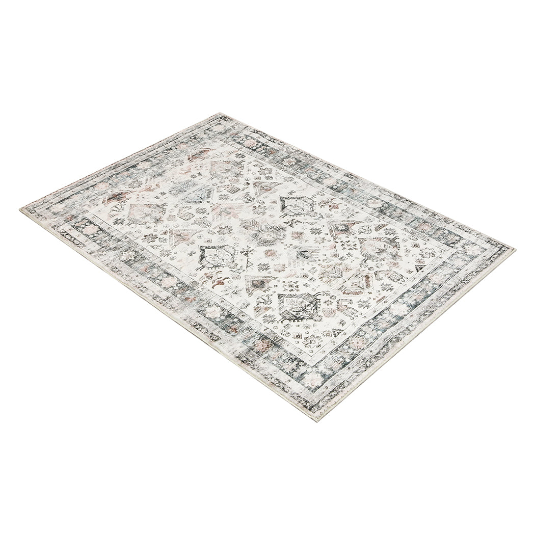 Marlow Floor Rug Vintage Short Pile Washable Carpet Soft Plush Non Slip 200x230-2018816829916581889
