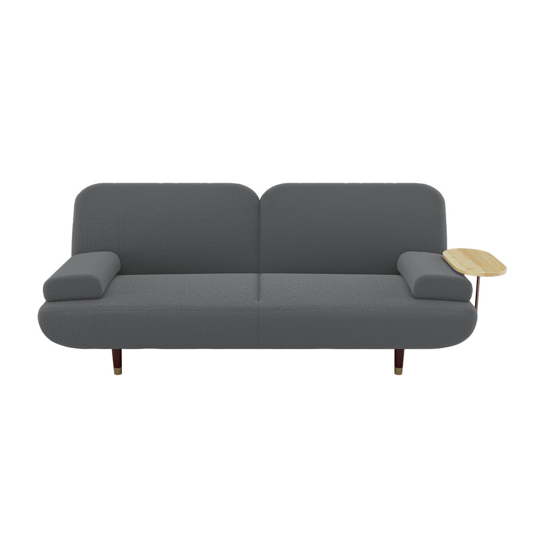 LEVEDE CONVERTIBLE SOFABED WITH USB CHARGE AND SIDE TABLE-2006732844742873089