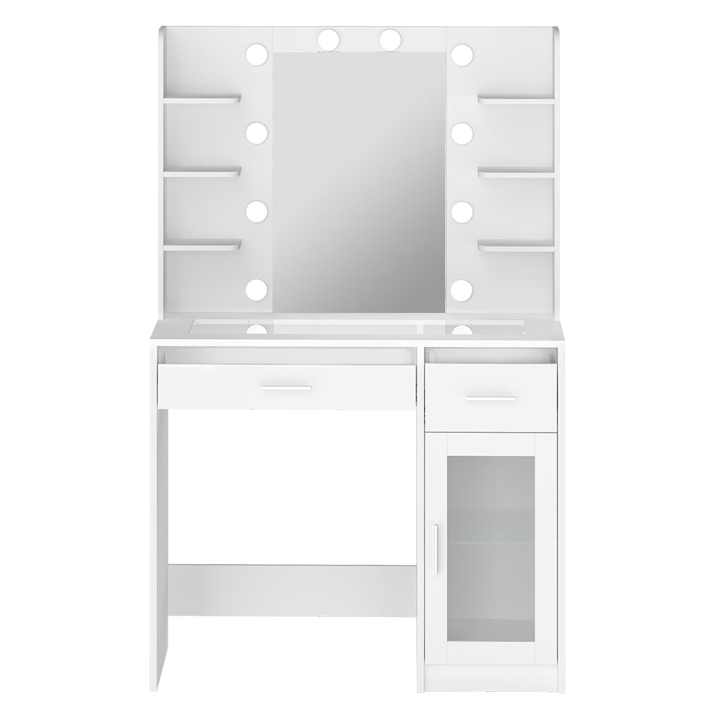 Levede Vanity Desk Makeup Mirror Storage Dressing Table-2011971131304710145