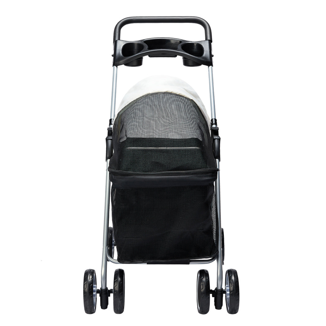 PaWz Large Pet Stroller Dog Cat Carrier Black-2006733031406178305