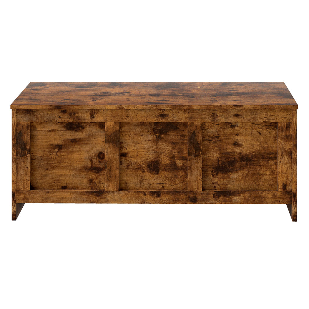 Levede Storage Bench Rustic Wooden Storage Cabinet-2011971107179073537
