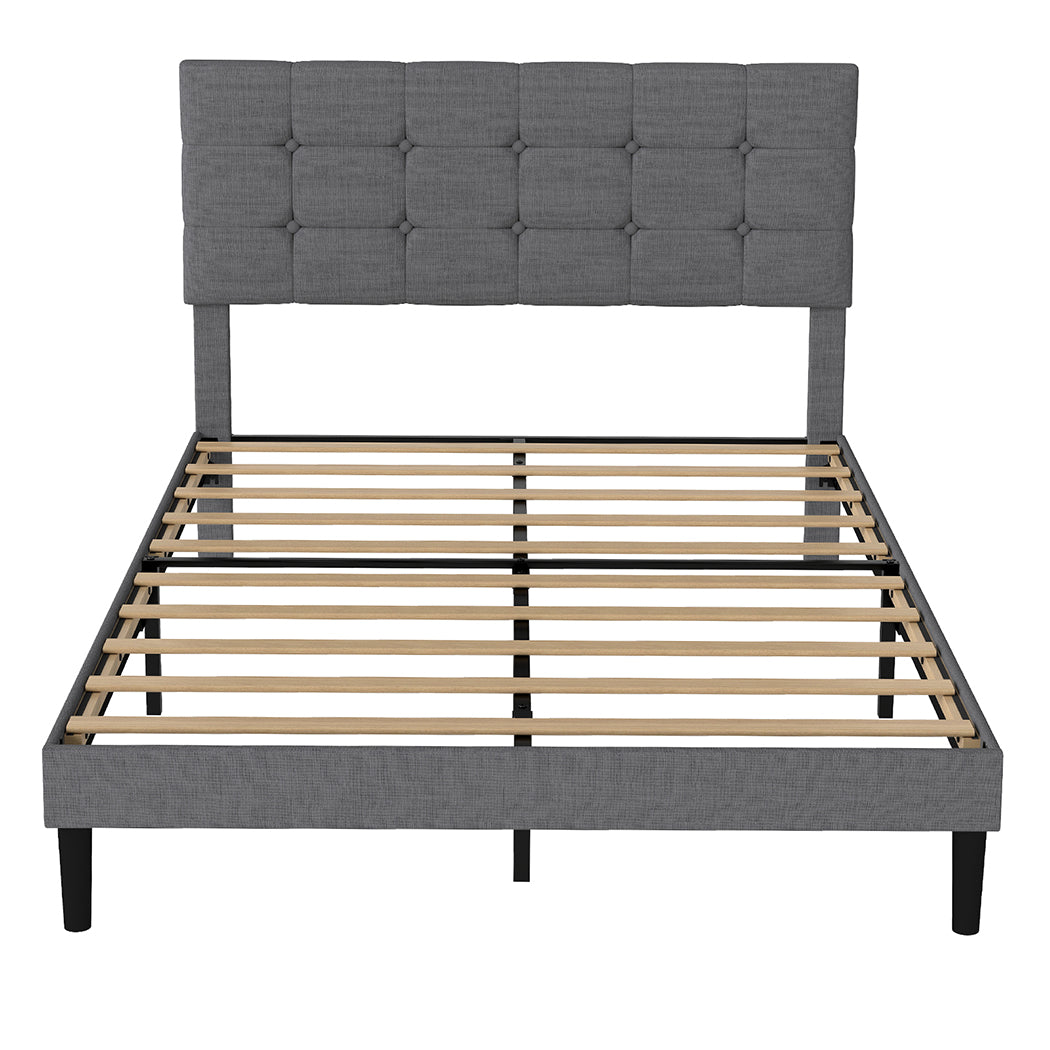 Levede Bed Frame Upholstered Platform Mattress Base Queen-2011971105987891201