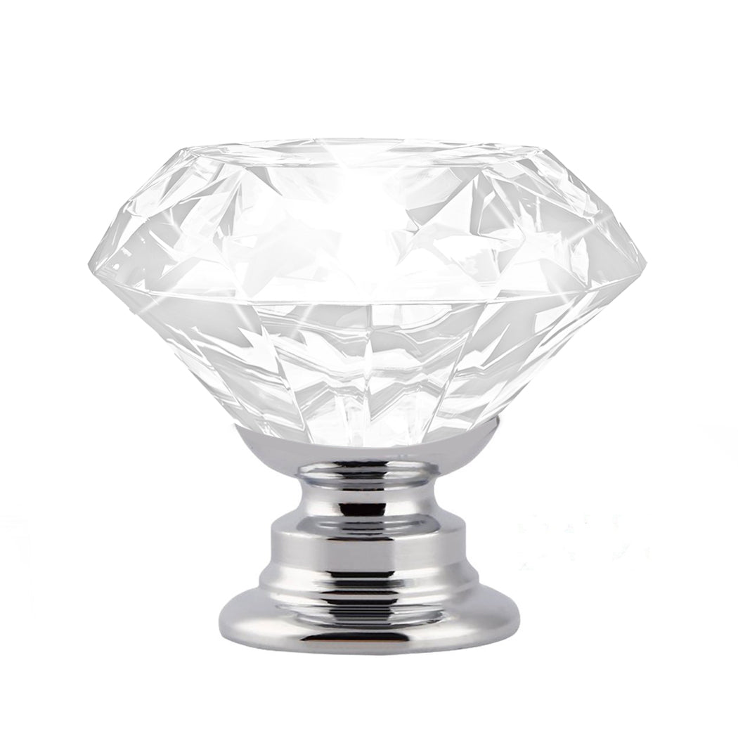 10 Pcs 30mm Clear Diamond Shape Glass Transparent-2006733141624098817
