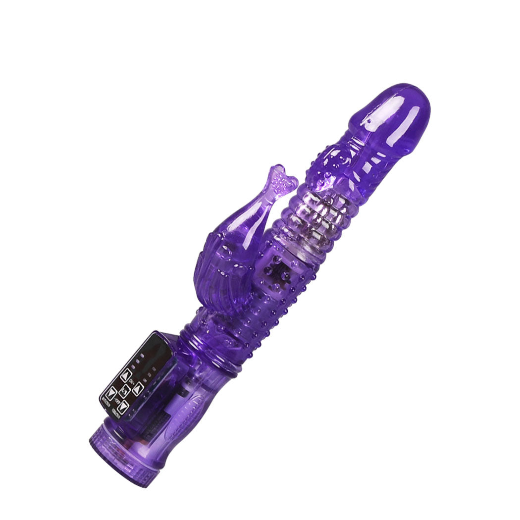 Urway Rabbit Vibrator Multi Speed Rotating Purple-2018816626048241665