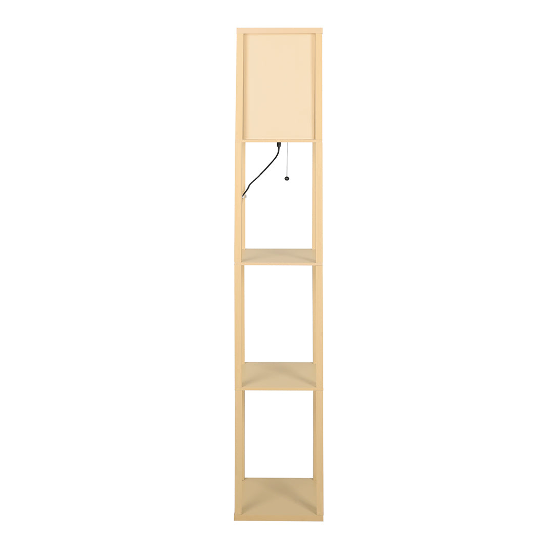 EMITTO Floor Lamp LED Storage Shelf Khaki-2006733078411743233