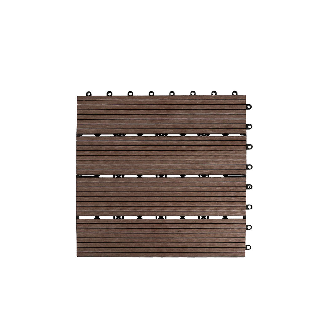 Marlow x10 Floor Tiles Plastic Decking Coffee-2006733022304538625