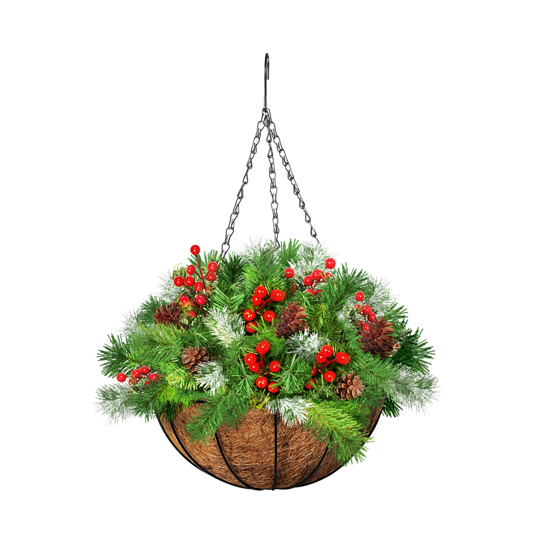 Santaco Christmas Hanging Basket Ornaments 30CM-2018816711976947713