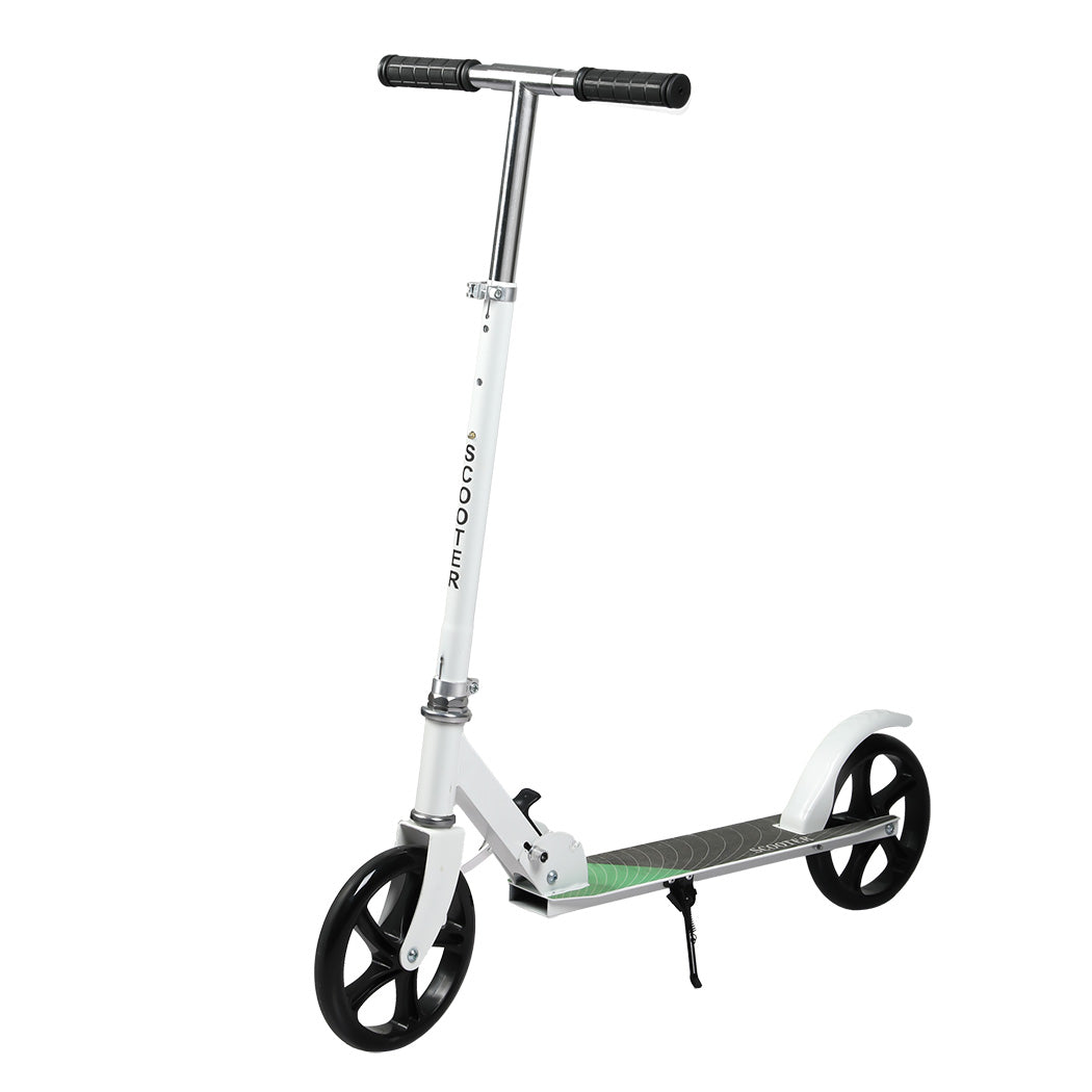 MONVELO Folding Scooter Dual Large Wheels White-2006732742351523841