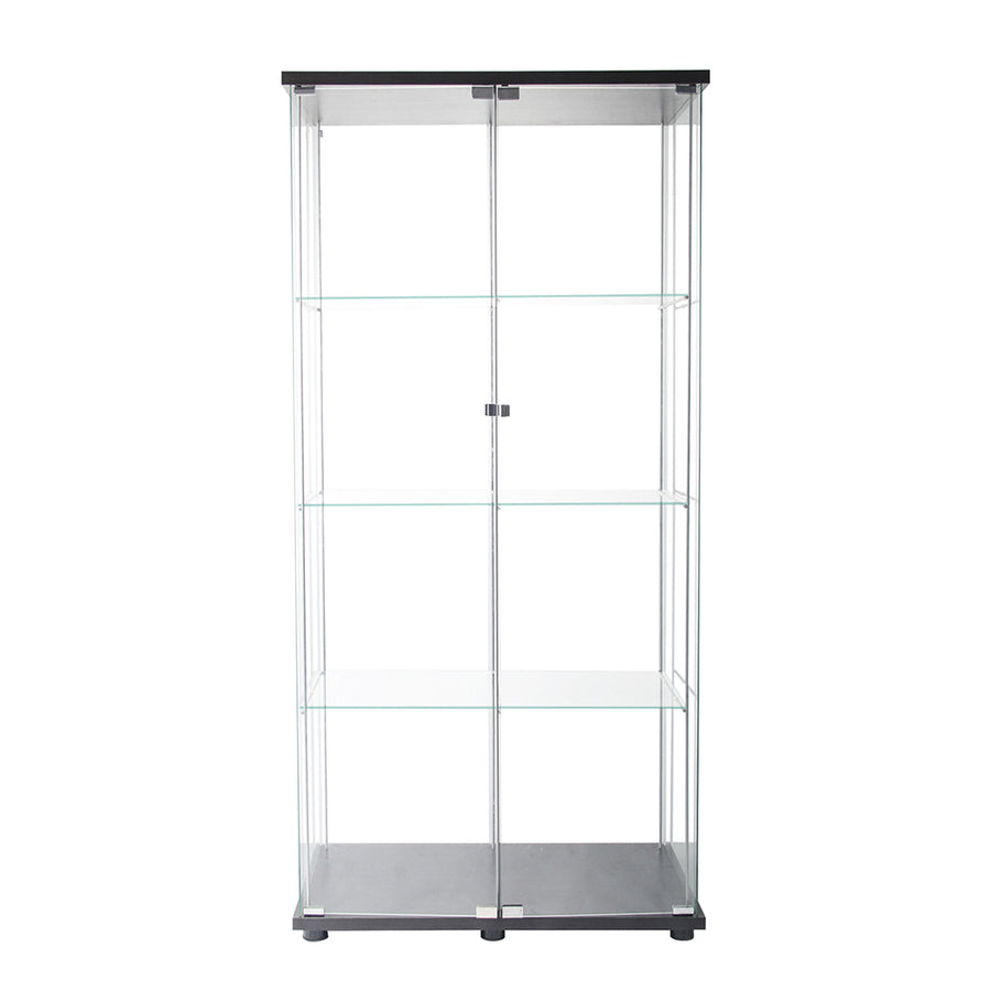 164cm Glass Display Cabinet 2 Doors-2006732805702291457