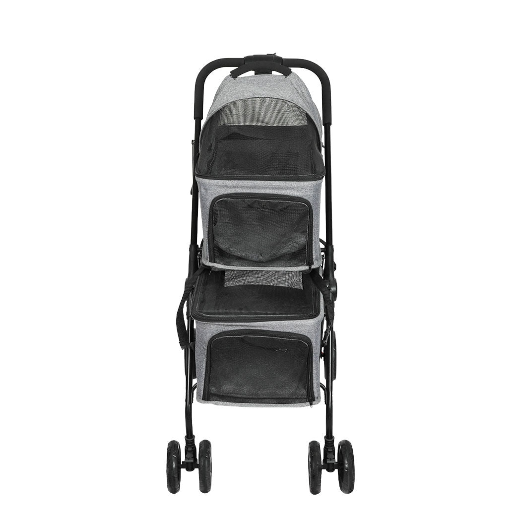PaWz Two-tier Pet Stroller Double Dog-2006733032664469505