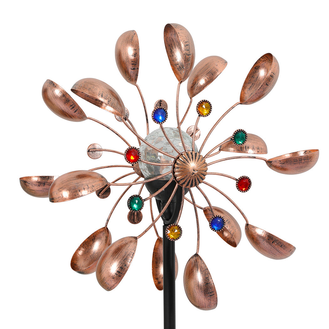 Garden Windmill Solar Light Wind Spinner-2018816722546593793