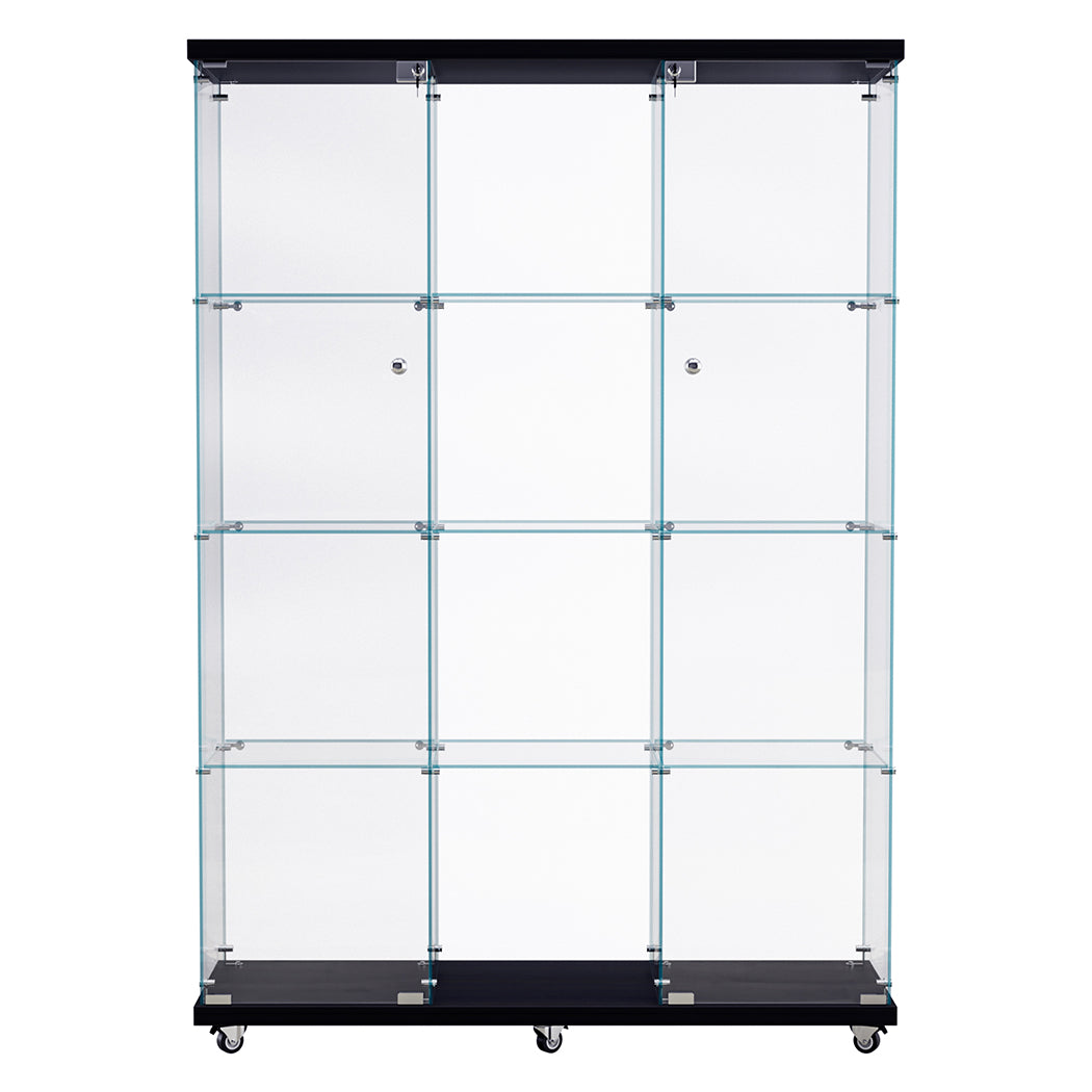 Stacked 169cm Tall Glass Display Cabinet 4 Tier-2006732857472585729