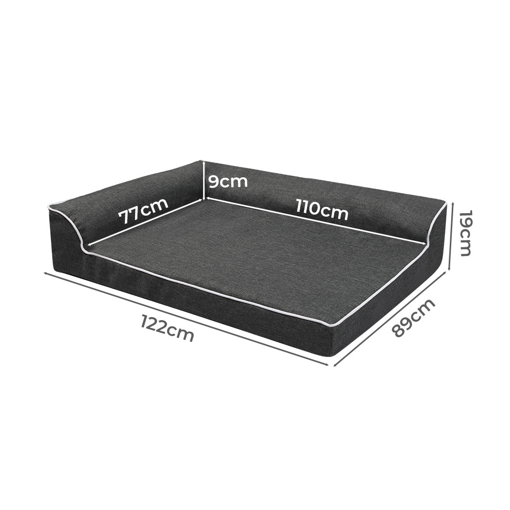 Pawz Orthopedic Dog Bed XXL Grey-2006732881807937538