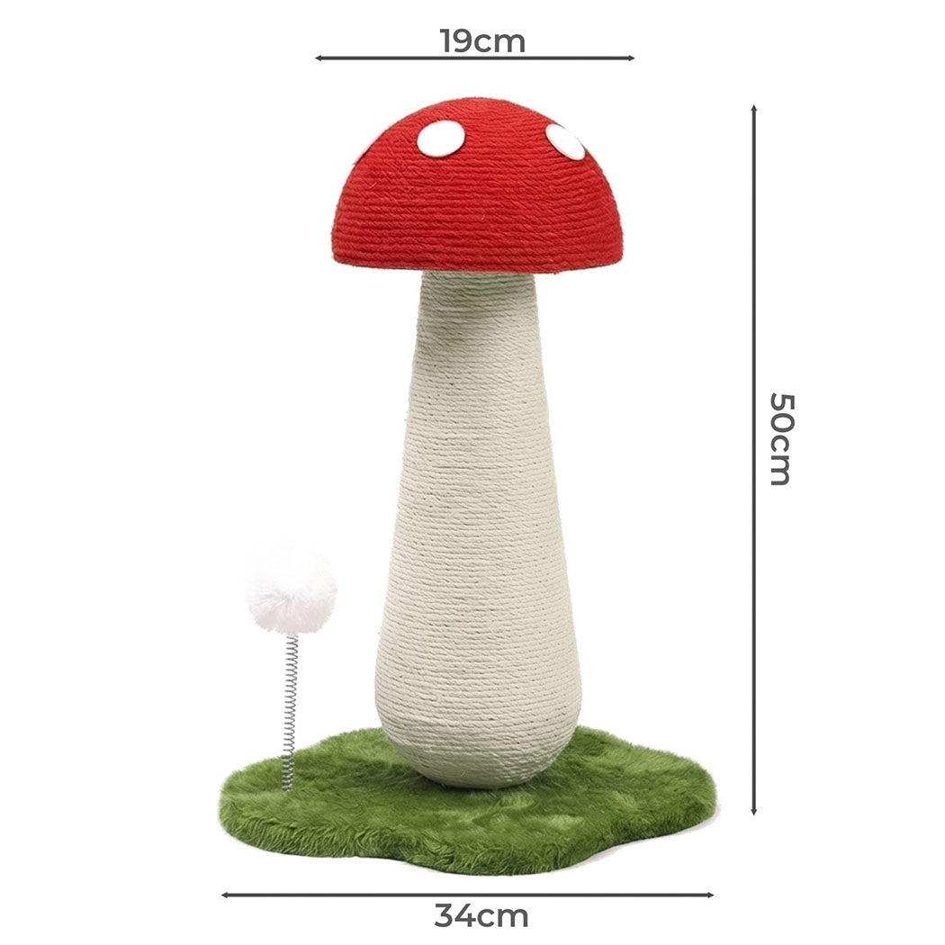 Pawz Mushroom Cat Scratching Post Sisal Rope Cat Tower-2011971127760523266