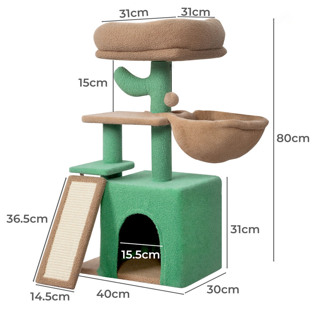 Pawz Cat Tree Tower Scratching Post Scratcher Play Bed-2018816910669516802
