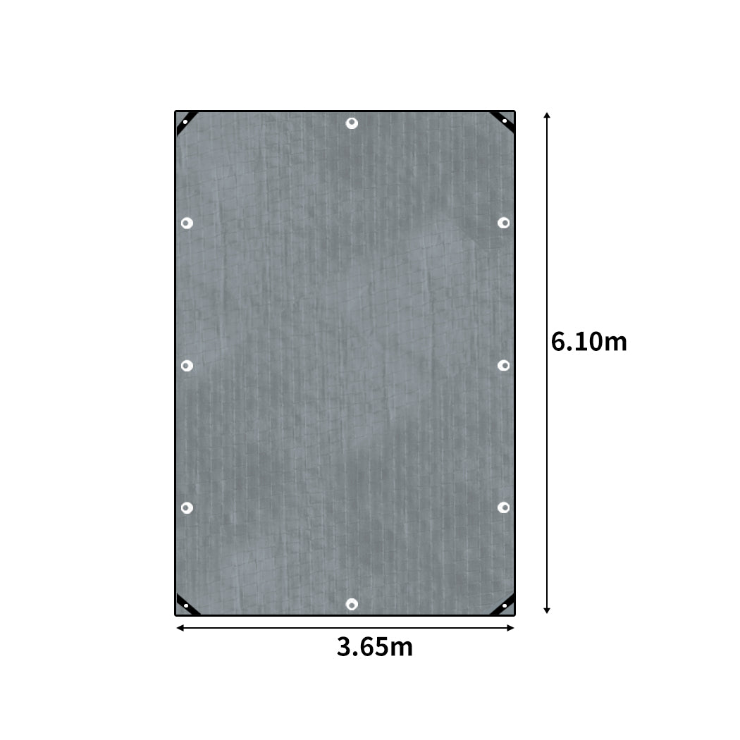 Manan Tarp Tarpaulin 200GSM Camping 3.65mx6.10m-2018816766683254786