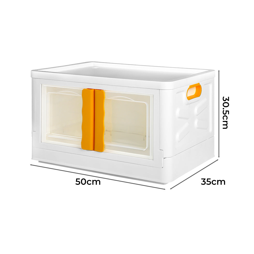 45L Storage Container Stackable Toy Yellow-2006733026901495810