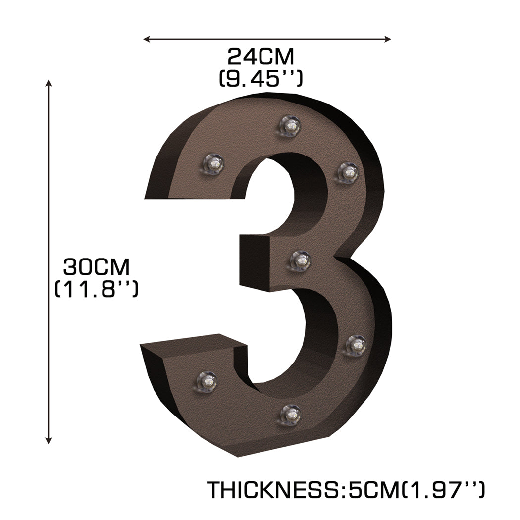 LED Metal Number Lights Free Standing-2006733427390418946