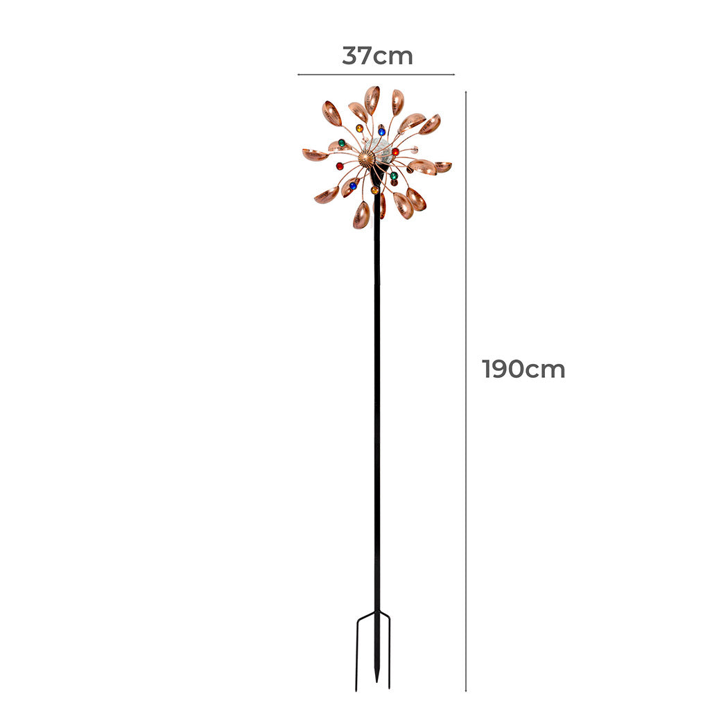 Garden Windmill Solar Light Wind Spinner-2018816722546593794