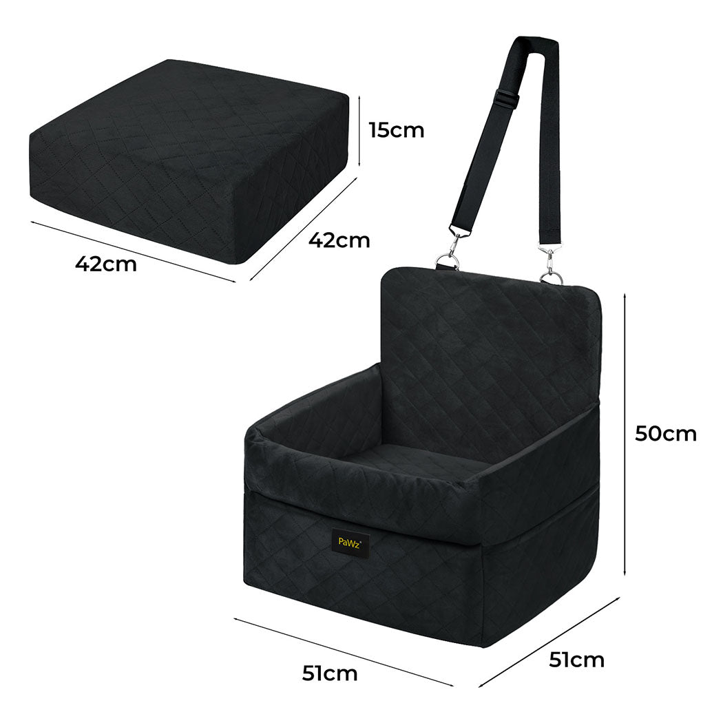 Pawz Pet Car Seat Booster Belt Pet Portable Travel Bed-2006732788040077314