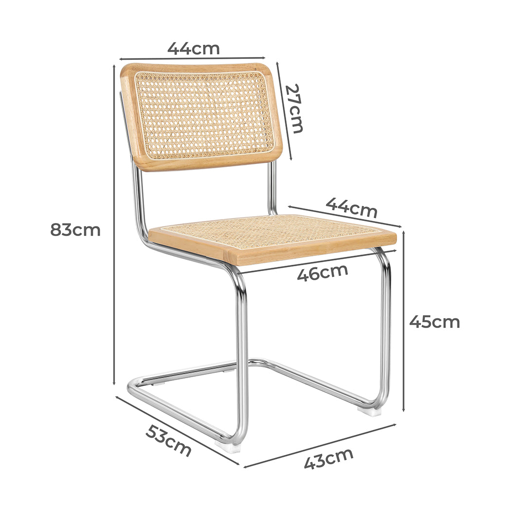Levede 4x Rattan Chair Dining Chairs-2018816917195853826