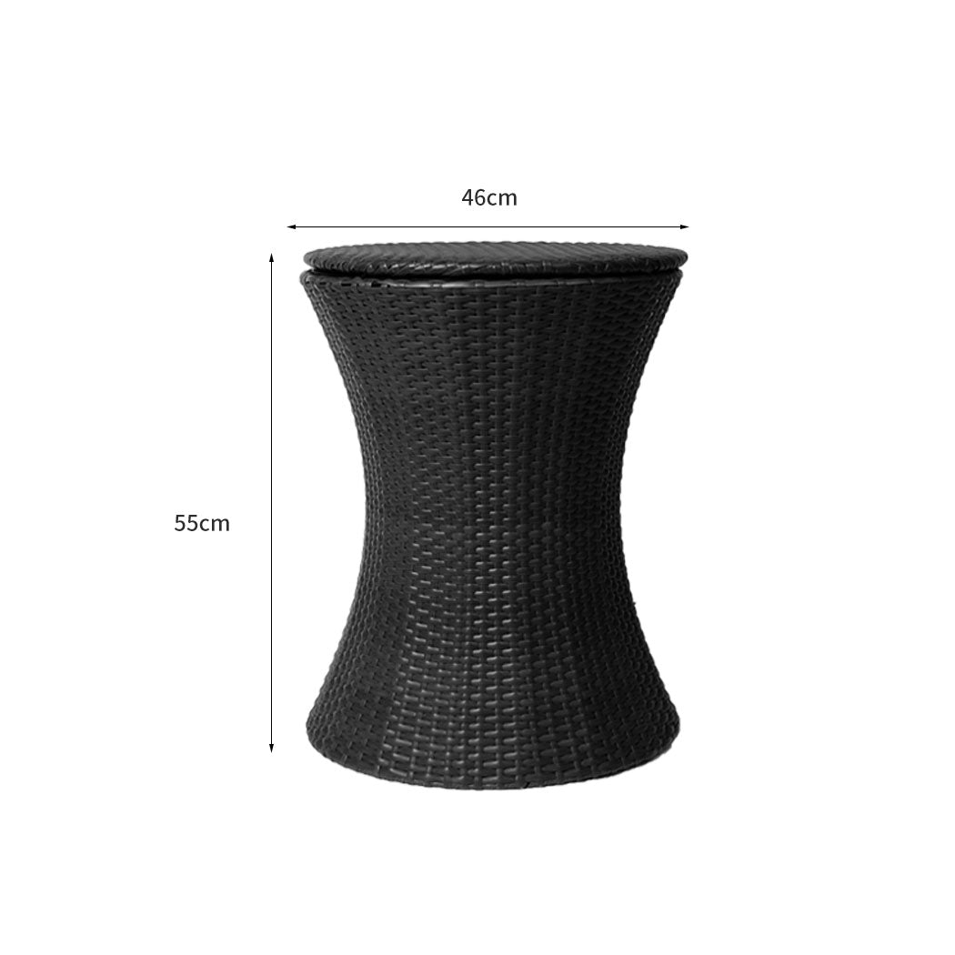 Levede Cooler Ice Bucket Table Bar Outdoor Black-2018816888104161282